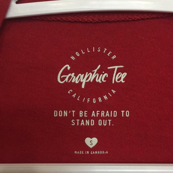 Red Hollister California T-Shirt - Picture 3 of 4